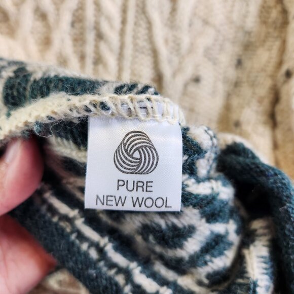 Tivoli Aran Sweater Mens XL Wool Cable Knit Fisherman Irish Celtic Nautical - Picture 8 of 14